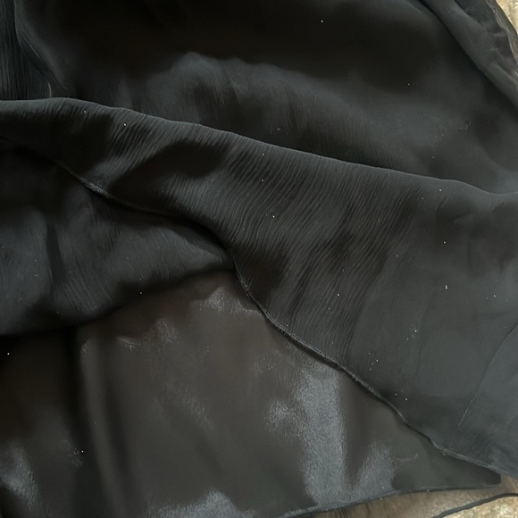 Black one shoulder dress, size 0 - Picture 3 of 4